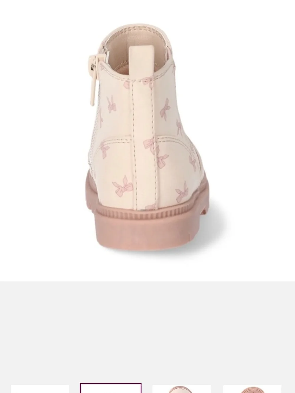 Wonder Nation Pink Bow Print Booties